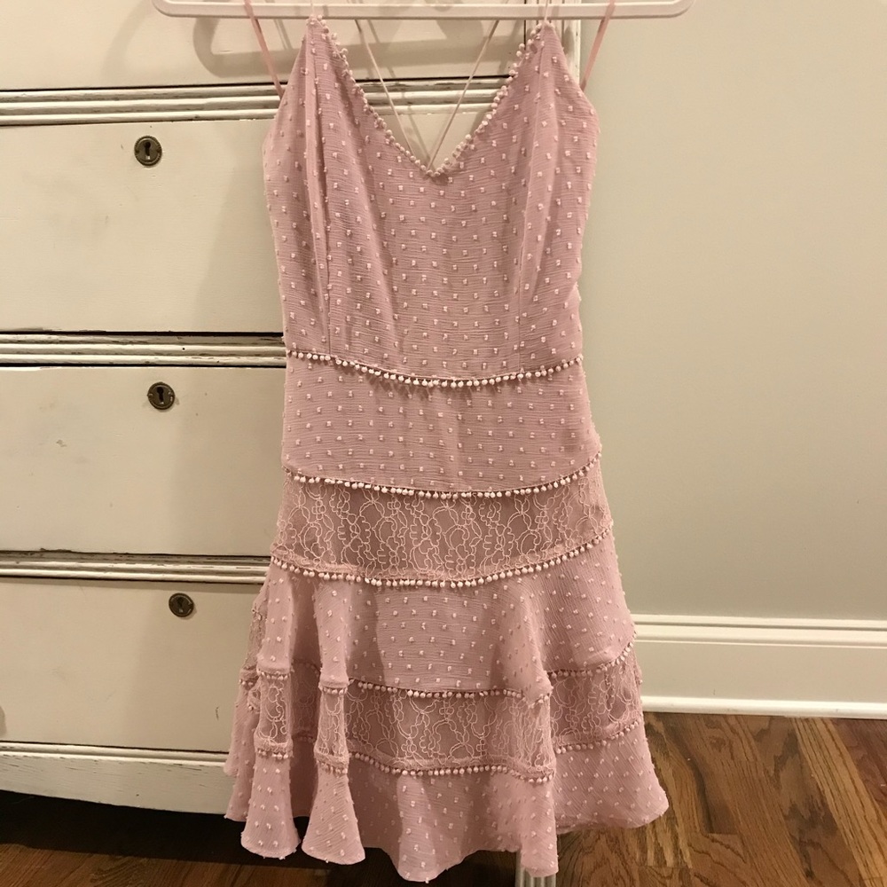 Purple cocktail dress